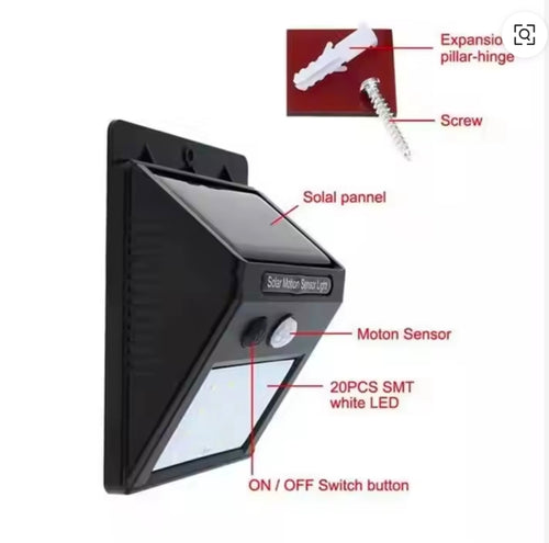 100 led solar sensor light