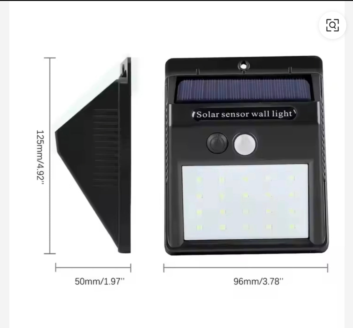 100 led solar sensor light
